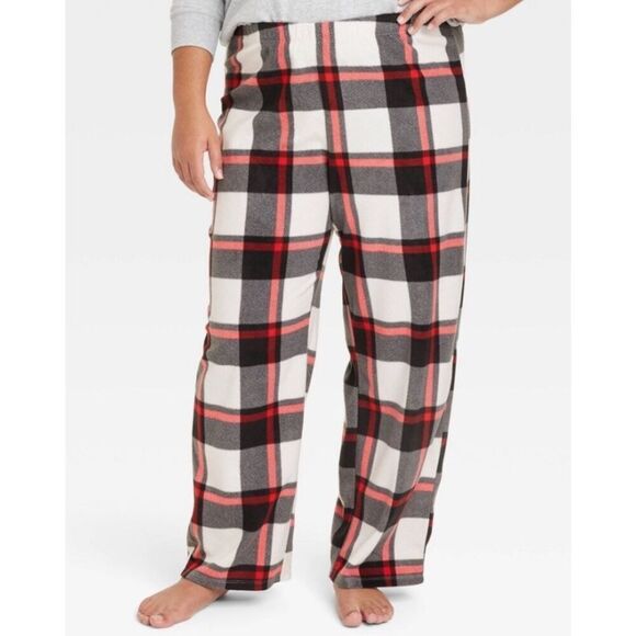 Wondershop NWT size 1X plaid microfleece pajama pants - Picture 1 of 4